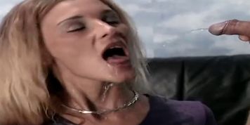 Busty blonde amateur slut and her friend fucked rough