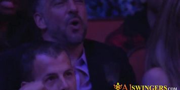 Sexy show in a wild night out with these horny swinger couples.