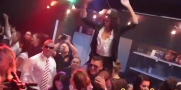 Shower party slut throats