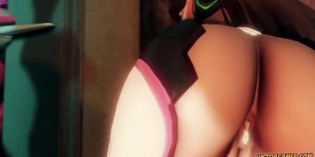 D.VA gangbanged - Lustfulgamer.com