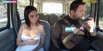 SUGARBABESTV - Greek teen in taxi (Inna Innaki)