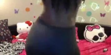Ebony Latin teasing big ass amateur pussy webcam show