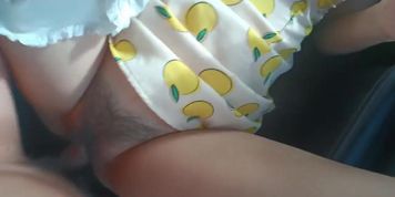 Thai Couple Stop the Car and Fuck me Here Public Fuck Cum Gets a Creampie EP9