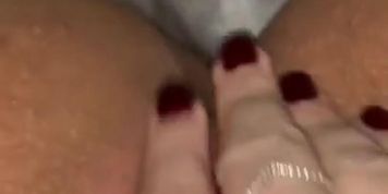 Close up of my wet pierced pussy