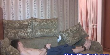 European girlfriend cuckolds cheating bf