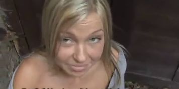 Czech blonde slut picked up