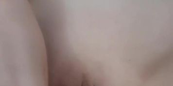 Big blue dildo is inserted into my vagina to stretch it well and clit mastrubation 