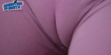 Best Ass Ever - Round ass Teen - Huge cameltoe in Leggins