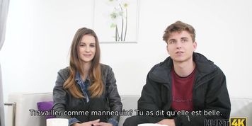 HUNT4K. Action XXX folle par une pute adolescente et un riche chasseur qui paie