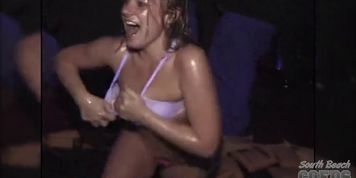 hot girls wrestling for cash in oil