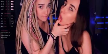Hot lesbian cam girls have fun )