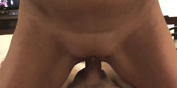 Hooker Squats on my half Hard Cock and I Cum Fast inside her Tight Pussy