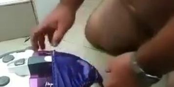 Old man fucks vacuum cleaner