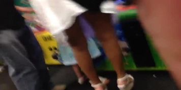 MILF's ass upskirt 1