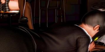 [3D HENTAI] HONEY SELECT  Horny Succubus and sexy teacher *blowjob* PART 1