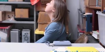 Jizz boobs real shoplifter