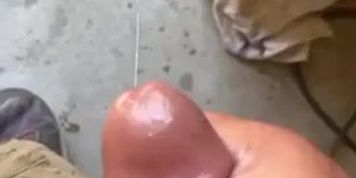 Jerking Cumshot slo-mo