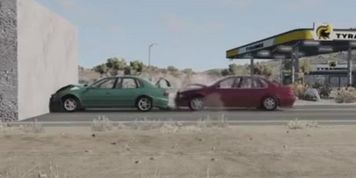 car crash test (Alita Angel, Serenity Cox)