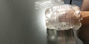 Big Cock Deep - Clear Fleshlight, Hard Orgasm - Cum, Rough Orgasm - Lube