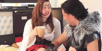 The Viking try to seduces the Peasant, but She&#'s Lesbian