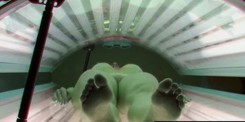 Beautiful teacher Caught in Czech Solarium - CzechSolarium