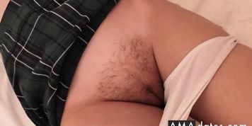 STEP BROTHER CUM IN MY PANTIES AND I WILL WEAR THEM ALL DAY LONG