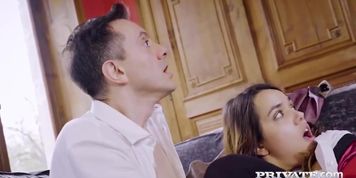 Private.com - Big Butt Esperanza del Horno Fucks 2 Cocks!
