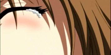 Shy Anime girl stuffing her mouth with cock