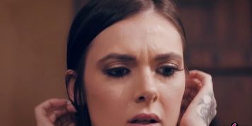 Stepdaughter teen ass spanked by her kinky stepdad (Marley Brinx)