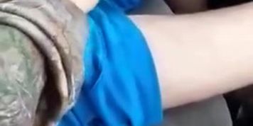 GF strokeing my dick while i drive her car