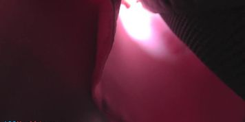 Auburn girl got caught in the upskirt porn movie