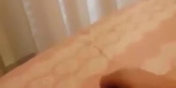 Greek wife masturbating and cumming at bed