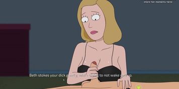 Stepmother Beth Is Riding A Big Cock With Her Juicy Wet Pussy L My Sexiest Gameplay Moments L Rick And Morty: A Way Back Home L 