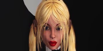 3DXPASSION - 3d cuckold Horny young blonde fucked hard by a big black cock