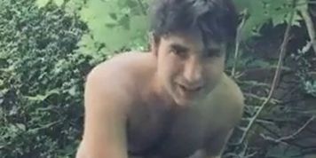 Outdoor big dick cum