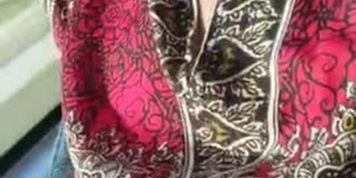 Wife showing her pussy when travelling in bus