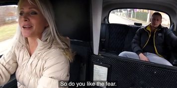 Euro boxer fucks blonde cab driver