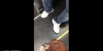 2 GUYS CUM ON SLEEPING SUBWAY RIDER