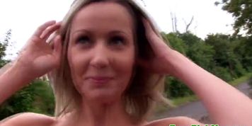 MOFOS - Pulled blonde flashing her big nipples