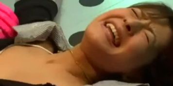 Japanese Spy Tickle Tortured by Machine, stripped to panties
