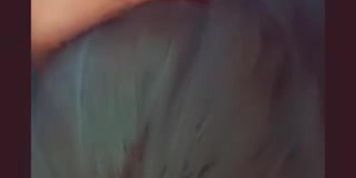 Slutty gf gives blow job and gets throat fucked on her knees