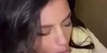 Beautiful girl sucking it