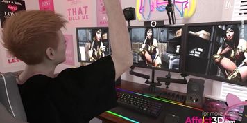 Futanari Gamer Fucking Her Favorite Superheroine In A 3D Animated Porn