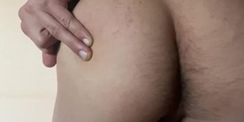 Hot bot beats and teases hid huge balls and shows his asshole