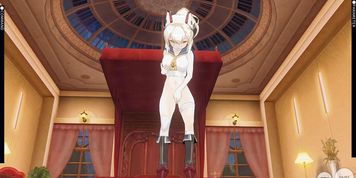 3D HENTAI Ayanami from Azur Lane masturbation and cum