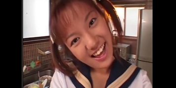 Little Japanese Schoolgirl Cum Covered - Japanese Bukkake Orgy