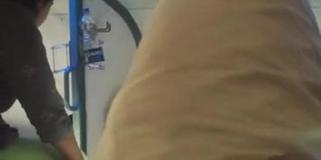 Indian cock Flash in Train To Beautiful Lady