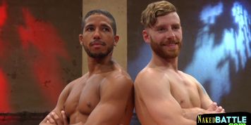 Hot jocks takes his slave masters cumshot