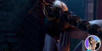 Baldurs Gate 3 - Shadowheart Is A Bad Girl And Gets Her Pussy Licked By Dommy Mommy Drow Minthara - Juliana Grandi