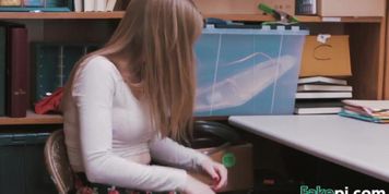 Amateur blonde teen hesitant at first for blowjob (Dolly Leigh)